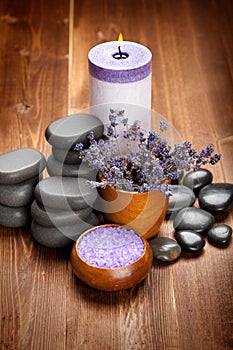 Spa stones - lavender aromatherapy