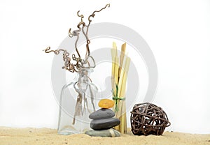 Spa stones with sand