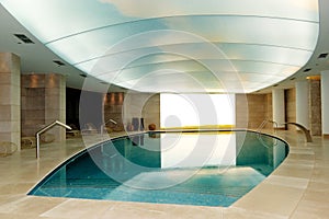 Spa swimming pool at the luxury hotel