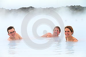 Spa tourists Iceland