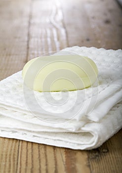 Spa towel and soap