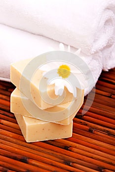 Spa towels and soap bars