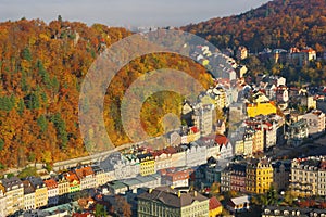 The spa town of Karlovy Vary