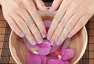 Spa treatment for hands photo