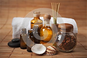 Spa Treatment Still Life with Seashells