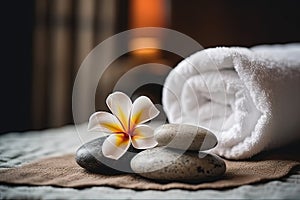 Spa treatments with massage rocks