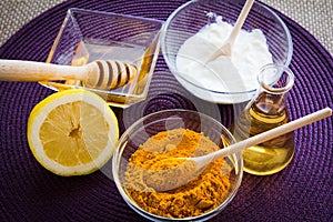 SPA Turmeric face mask set