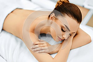 Spa Woman. Beauty Treatment. In Medical Spa Salon. Body Care.