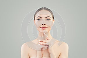 Spa woman portrait. Skincare, cosmetology and anti aging concept