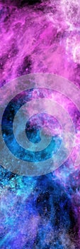 Space Abstract Galaxy art Banner. Vector design.