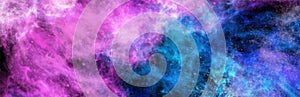 Space Abstract Galaxy art Banner. Vector design.