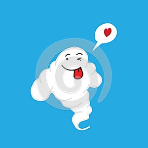 Space Alien cloud smile