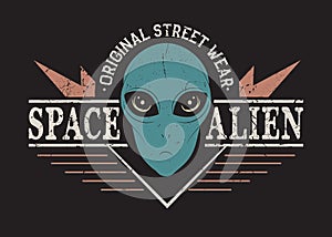 Space alien head