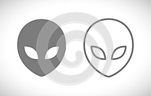 Alien head icon