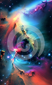 Space art illustration Artificial Intelligence artwork generated