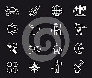 Space and astrology icons