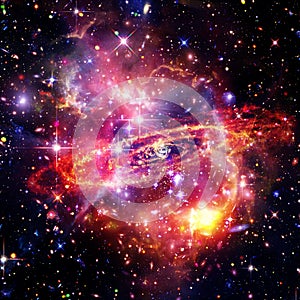 Space Background with Colorful Galaxy Cloud Nebula. The elements of this image furnished by NASA