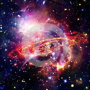 Space Background with Colorful Galaxy Cloud Nebula. The elements of this image furnished by NASA