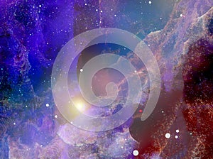 Space background with nebula,