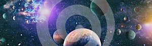 Space background with nebulas and stars. This image elements furnished by NASA