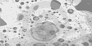 Space background. Planet surface with craters. Vector illustration