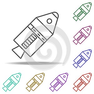 space capsule icon. Elements of Cartooning space in multi color style icons. Simple icon for websites, web design, mobile app,
