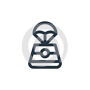 space capsule vector icon. space capsule editable stroke. space capsule linear symbol for use on web and mobile apps, logo, print