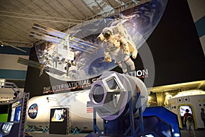 Space center interior