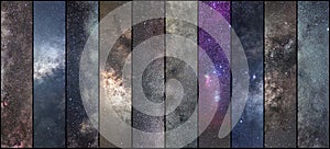 Space collage. Astronomy collage. Astrophotography collage. universe.