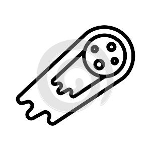 Space colour line vector icon