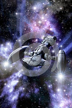Space cruiser spaceship photo