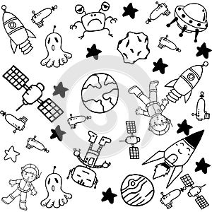 Space doodle set