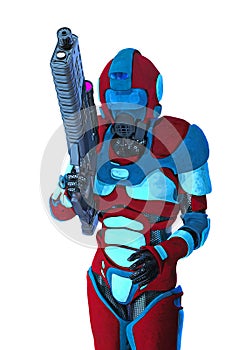 Space Enforcer Graphic Style Isolated