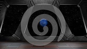 Space environment, ready for comp of your characters.3D render