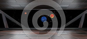 Space environment, ready for comp of your characters.3D render