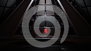 Space environment, ready for comp of your characters.3D rendering