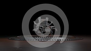 Space environment, ready for comp of your characters.3D rendering