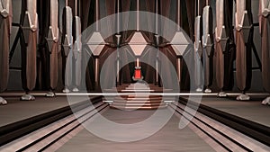 Space environment, ready for comp of your characters.3D rendering