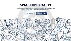 Space Exploration Banner Design