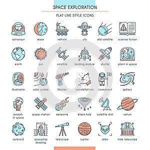 Space Exploration Icon Set