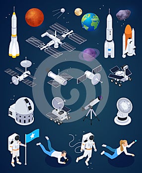 Space Exploration Isometric Set