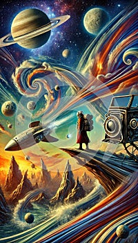 Space exploration is the use of astronomy and space technology to explore outer space.