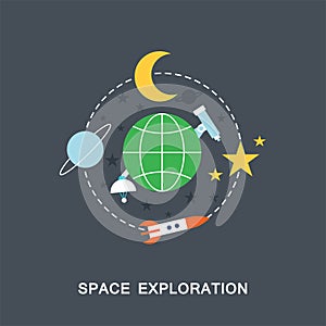 Space exploration vector