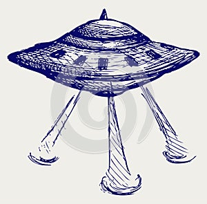 Space flying saucer