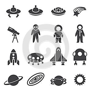 Space icon set