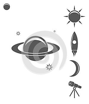 Space. Icon set