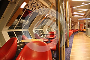 Space inside of ferry boats