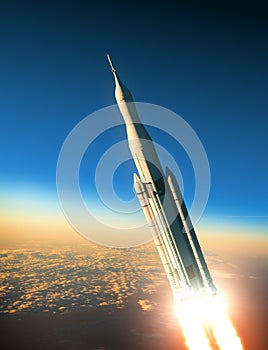 Space Launch System Launching