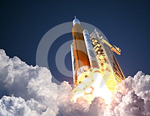 Space Launch System Takes Off
