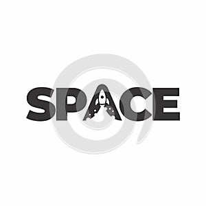 Space Logo Design with Gestalt Style